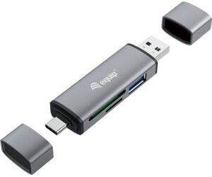 Lector de tarjetas usb tipo a - usb tipo c equip life usb 3.0 -  sd -  micro sd