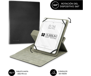 Funda subblim rotate executive para tablet 9.6 pulgadas - 11 pulgadas negro