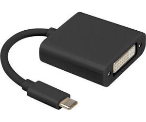 Adaptador Usb Lanberg Usb-c M 3.1 A Dvi-i H (24+5) Dual Link 15cm Negro