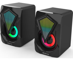 Altavoces gaming denver gas - 500 - 2 x 3w rms - usb - rgb