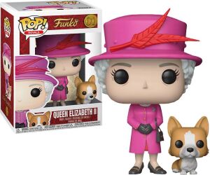 Funko pop personaje historico reina elizabeth ii con perro