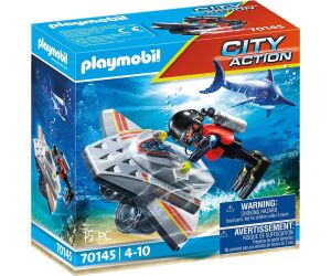 Playmobil maritimo : scooter de buceo en operaciones de rescate