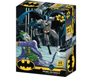 Puzzle 3d lenticular dc comics batman vs joker 300 piezas