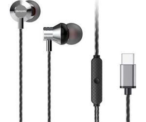 Auriculares Intrauditivos Aiwa ESTM-50USB-C/SL/ con Micrfono/ USB Tipo-C/ Plateados