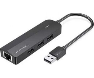 Docking USB 2.0 Vention CHPBB/ 3xUSB/ 1xMicro USB PD/ 1xRJ45/ Negro