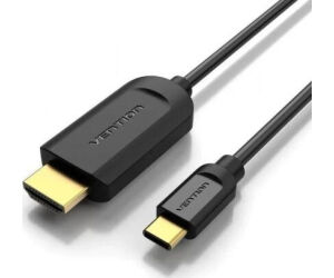 Cable Conversor HDMI 1.4 4K Vention CGUBI/ USB Tipo-C Macho - HDMI Macho/ 3m/ Negro