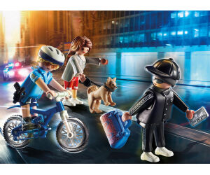 Playmobil ciudad bici policial persecucion del carterista