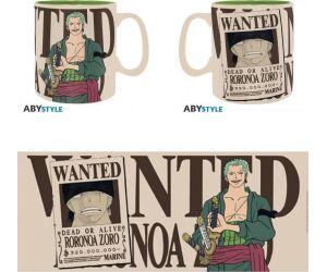 Taza abystyle one piece zoro & wanted 460 ml