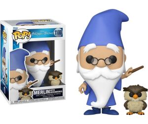 Funko pop disney the sword and the stone merlin el encantador merlin con archimedes 49152