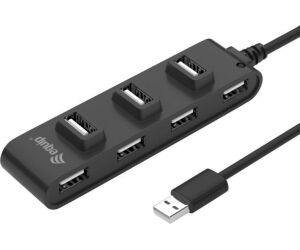 Hub usb equip usb tipo a a 7 puertos usb 2.0