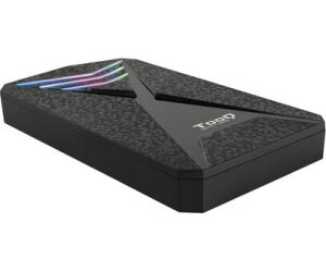 Caja Externa Gaming para Disco Duro de 2.5" TooQ TQE-2550RGB/ USB 3.1/ Sin tornillos