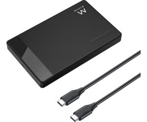 Ewent EW7073 caja para disco duro externo Carcasa de disco duro/SSD Negro 2.5"