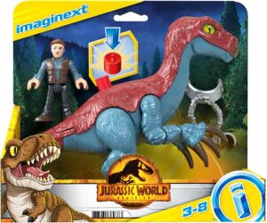 Figura mattel jurassic world therizinosaurus