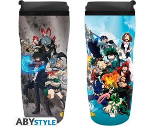 Taza de viaje abystyle my hero academia heroes y villanos