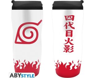 Taza de viaje abystyle naruto shippuden yondaime hokage