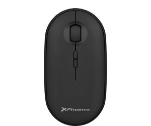 Phoenix rebble ratn inalambrico bluetooth y 2.4 ghz hasta 3 dispositivos con receptor usb clic silencioso para porttil notebook pc chomebook mac color negro