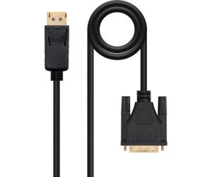 Nanocable Cable Conversor DP a DVI  2 M Negro