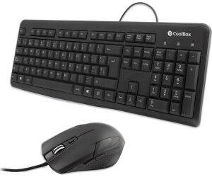 Coolbox Kit Teclado + Raton USB con cable