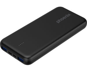 Phoenix powerbank batera externa 10000mah con 2 usb carga rapida y 1 usb tipo c pd