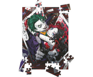 Puzle 100 efecto 3d joker y harley quinn manga universo dc