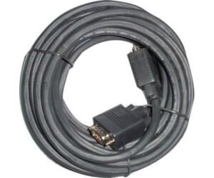 Cable SVGA 3GO CVGA15MM/ VGA Macho - VGA Macho/ 15m/ Negro