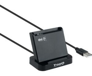 Lector De Tarjetas Externo Tooq Tqr-220b Dnie Vision Usb 2.0 Negro