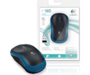 Mouse logitech wireless m185 optico azul  2.4ghz