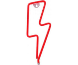 Luz Neon Forever Light Neon LED Bolt Red/ Funciona a Pilas y USB