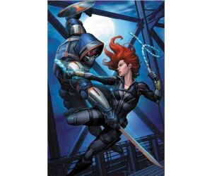 Puzzle lenticular prime 3d marvel black widow y taskmaster 200 piezas