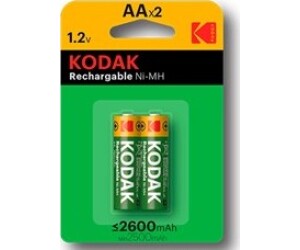 Blister pilas kodak recargables ni - mh aa lr6 2600 mah - blister 2 pilas