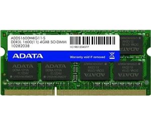 ADATA ADDS1600W4G11-S DDR3L SODIMM 4GB 1600MHz