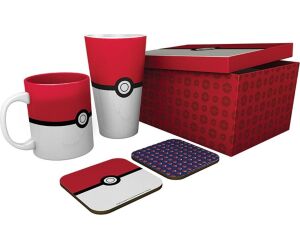 Pack vaso xxl + taza + dos posavasos gb eye pokemon pokeball