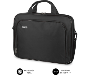 SUBBLIM Maletín Ordenador Oxford Laptop Bag 13,3"-14" Black