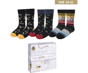 Pack calcetines 3 piezas harry potter talla 40 - 46