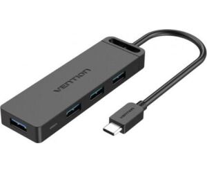 Hub USB Tipo-C Vention TGKBB/ 4xUSB/ 1xMicroUSB PD/ 15cm