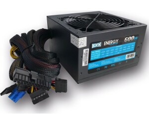 Fuente ATX 600W PPFC 12cm PCI-e 6 Pin