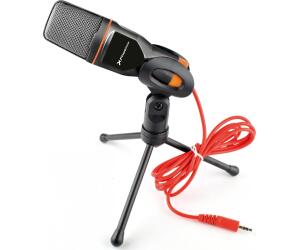 Microfono phoenix multimedia podcaststudio con cable jack para pc ordenador conferencias