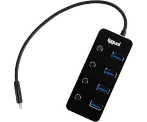 iggual Hub tipo C x 4 puertos USB 3.1 4BUTTONS