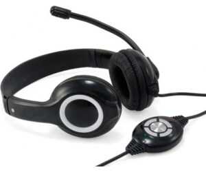 Auricular conceptronic cchatstaru2b usb + microfono flexible control de volumen negro