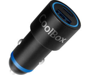 Coolbox Cargador Usb coche 48W USB-A/USB-C