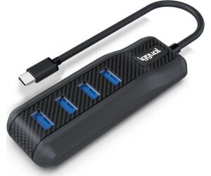 iggual Hub tipo C x 4 puertos USB 3.1 CARBON