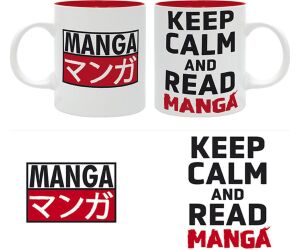 Taza keep calm and read manga