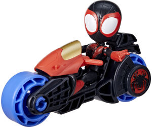 Marvel -  spidey y su superequipo -  miles morales con motocicleta