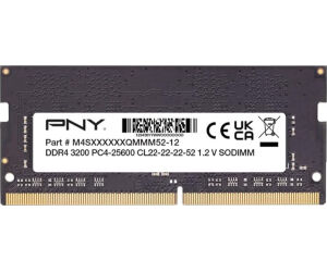 DDR4 8 GB 3200 Mhz. SODIMM BULK PNY