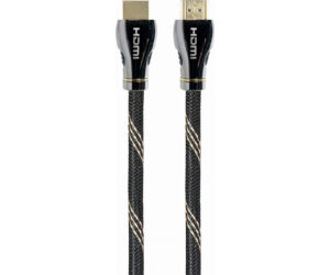 Cable Hdmi 2.1 8k 60hz Gembird Ccbp-hdmi8k-3m Premium Trenzado Ethernet 3m Negro