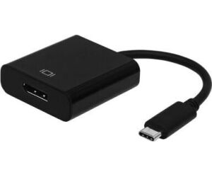 Conversor Aisens A109-0345/ USB Tipo-C Macho - DisplayPort Hembra/ 15cm/ Negro