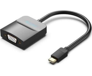 Adaptador Conversor Usb-c A Vga/h Negro Vention