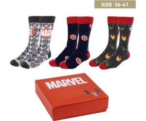 Pack calcetines 3 piezas marvel talla 36 -  41