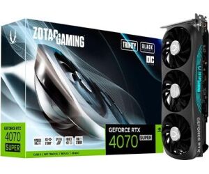 Tarjeta Grafica Zotac Rtx 4070 Super Trinity Oc Black Ed 12gb