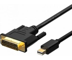 Cable Conversor Mini DisplayPort Aisens A125-0363/ Mini DisplayPort Macho - DVI Macho/ 2m/ Negro